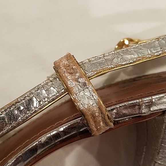 BCBGMAXAZRIA silver heels size 10 - Picture 6 of 8